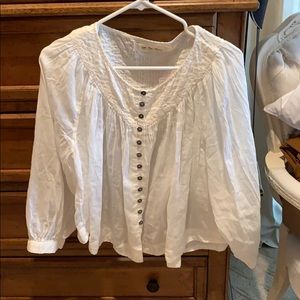 NWT We the Free white blouse